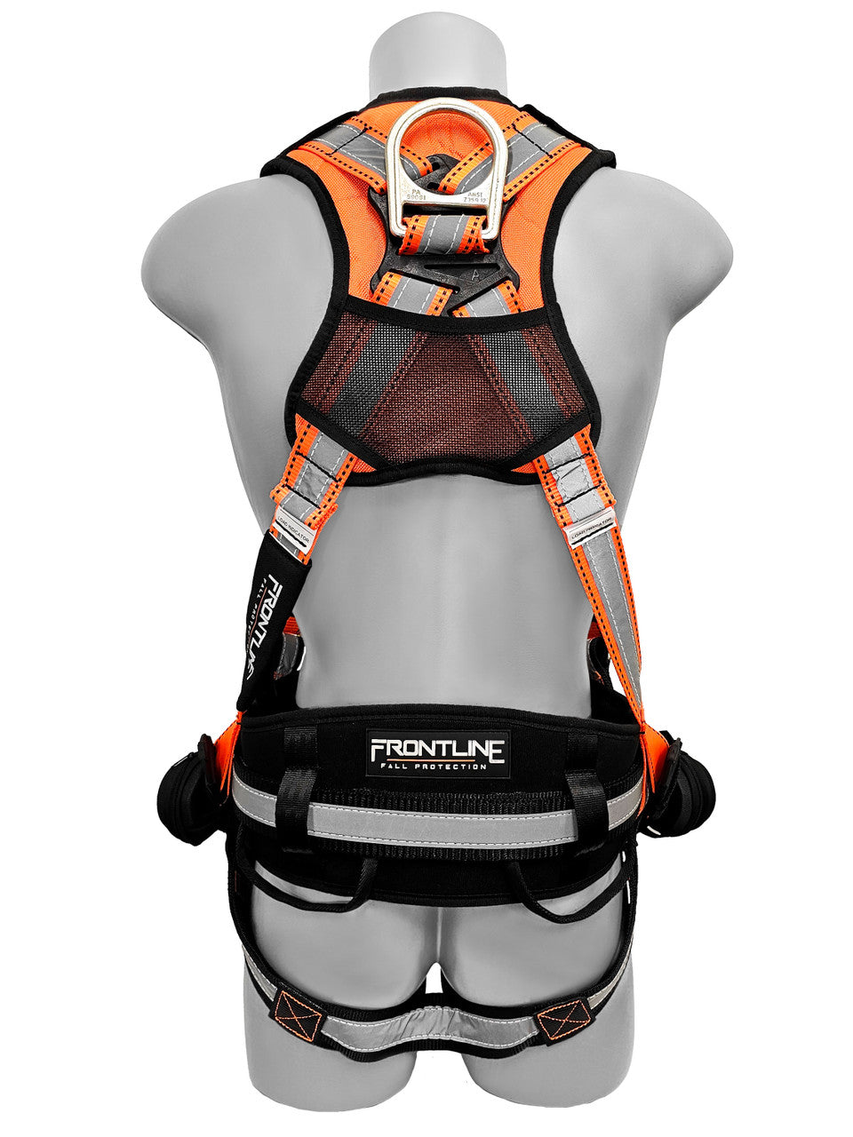 Frontline 100RCTB Combat™  Reflective Construction Full Body Harness with Tongue Buckle Legs and Trauma Straps