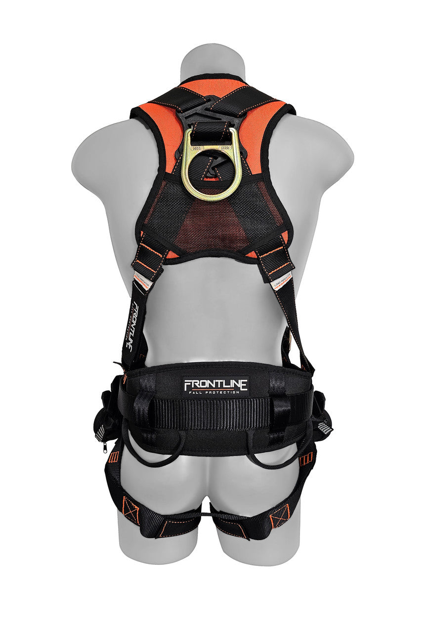 Frontline 100CTB Combat™ Construction Full Body Harness with Tongue Buckle Legs and Trauma Straps