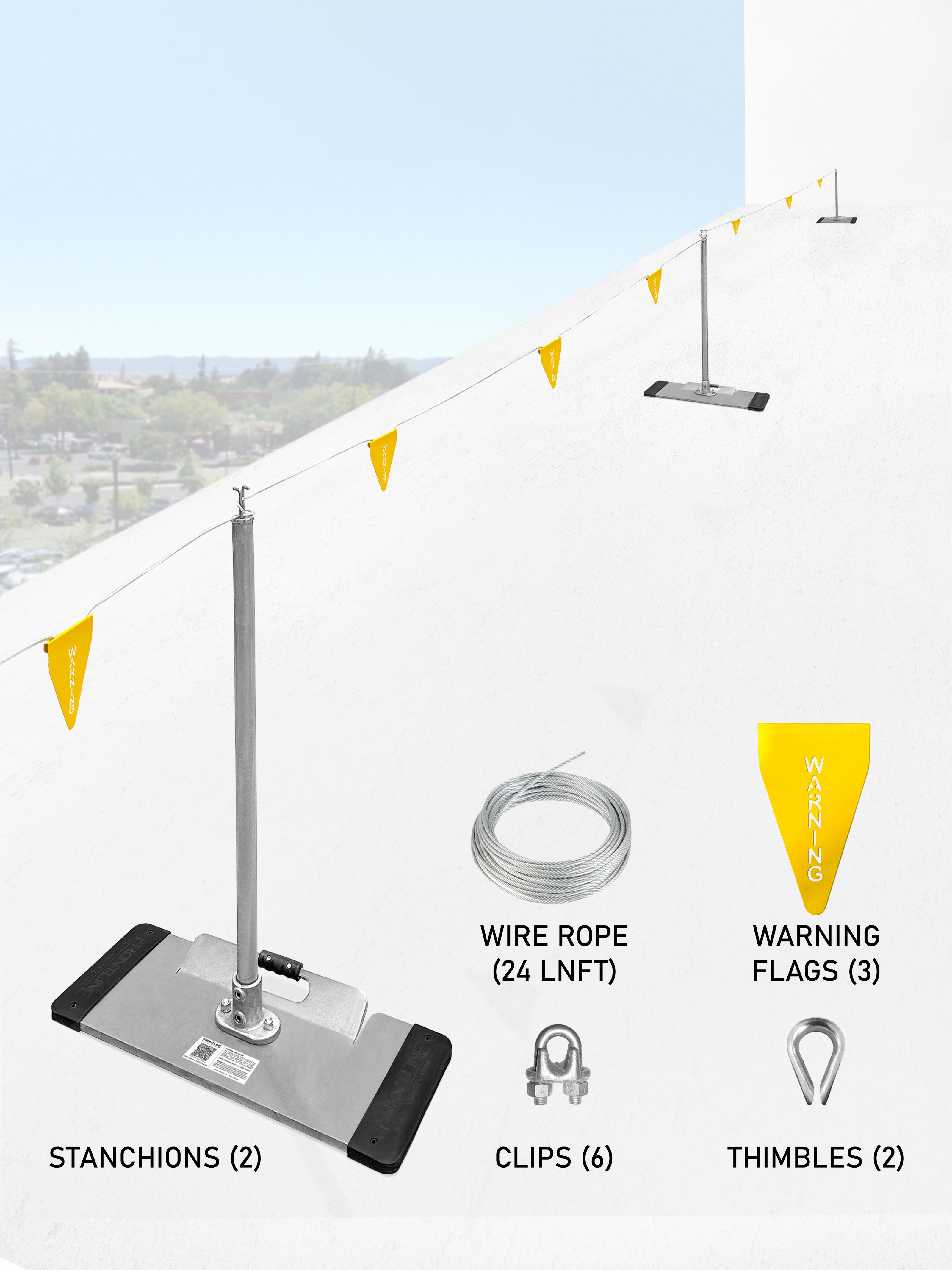 Frontline WLS16 Warning Line System with Base and Handle