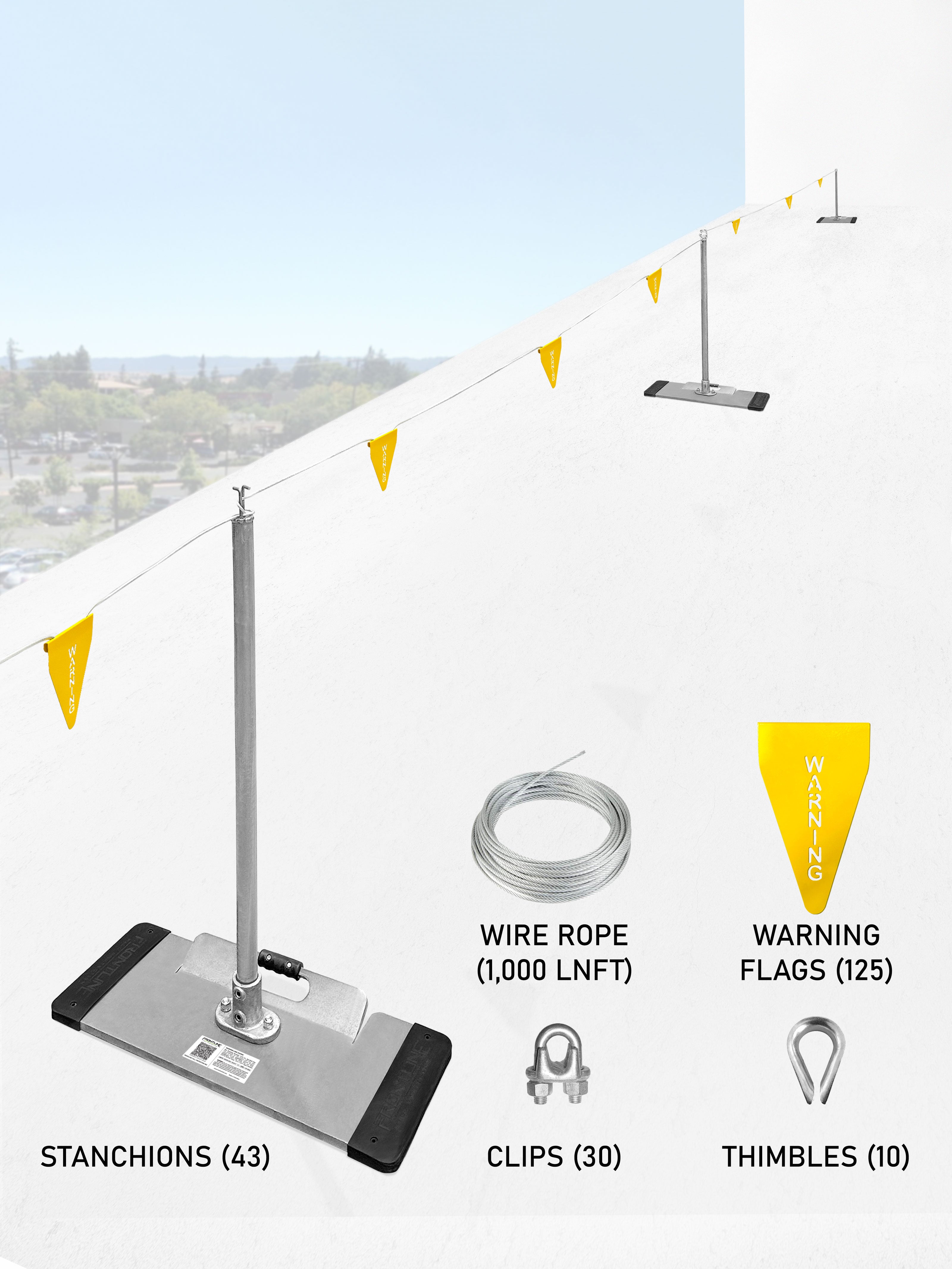 Frontline WLS16 Warning Line System with Base and Handle