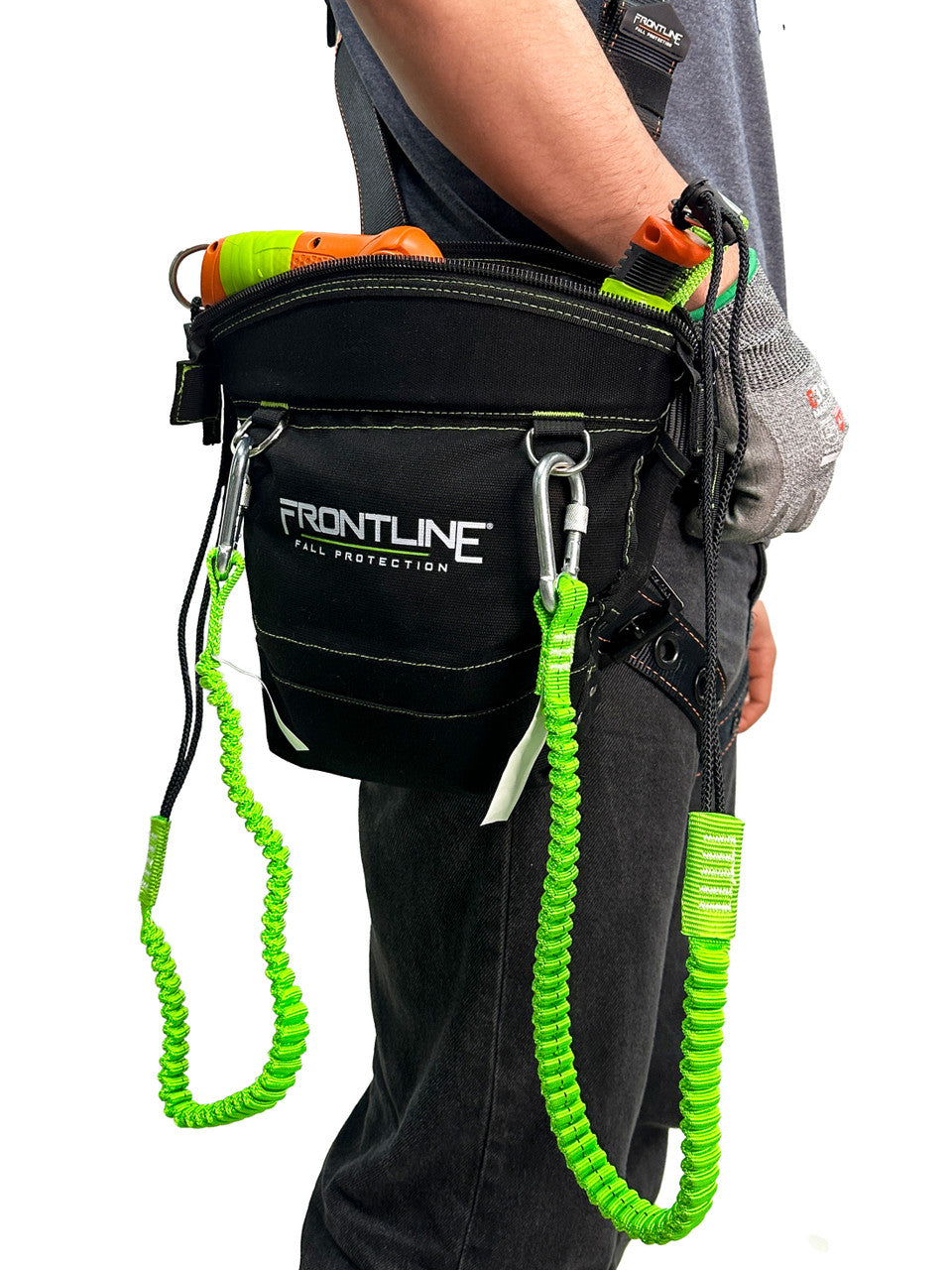 Frontline TP10 10 lbs ToolGrip™ Tool Pouch with Tool D-Rings, Tool Slots and Zipper Closure