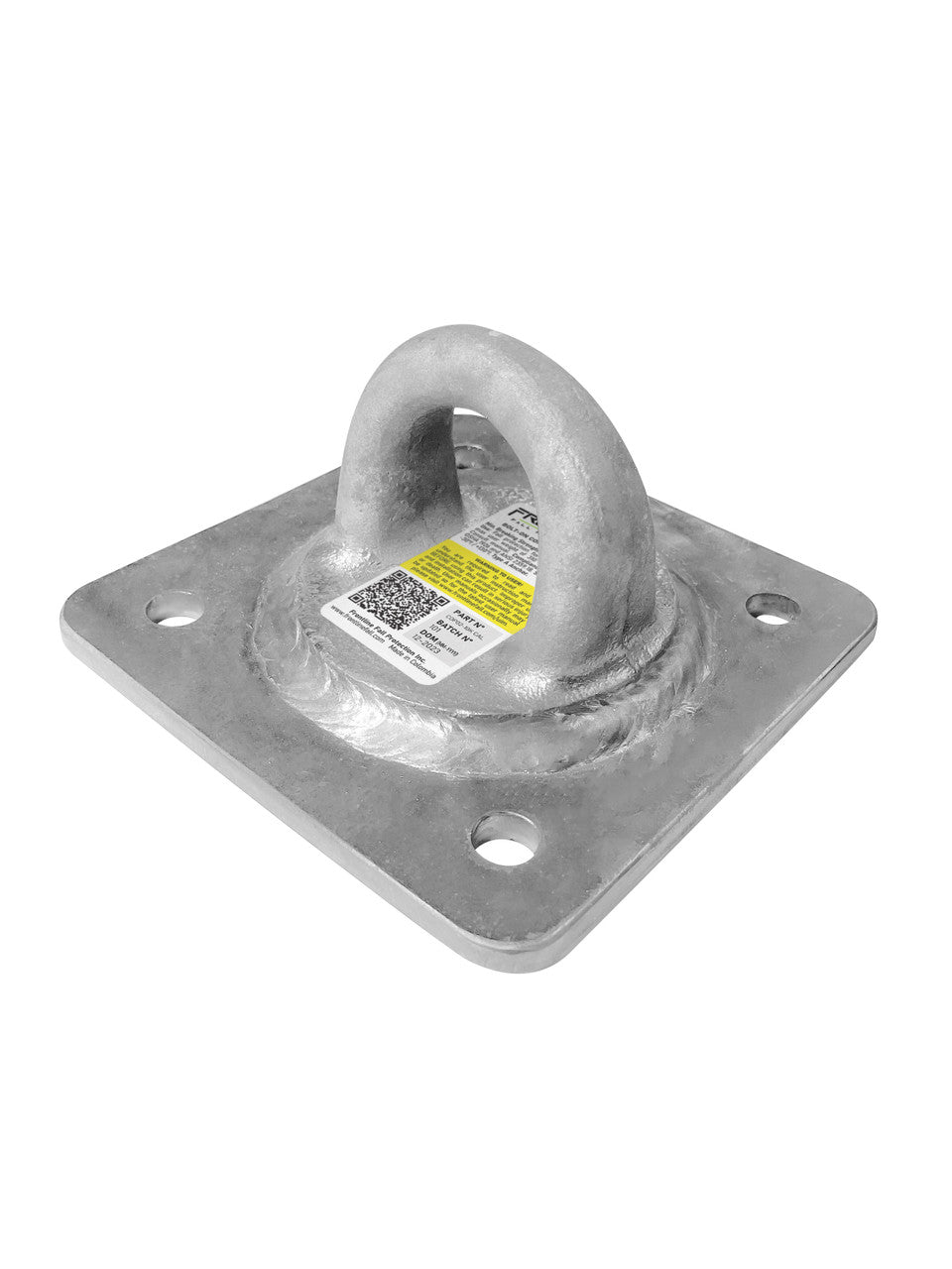 Frontline COP02-10K-CAL Concrete and Steel 10k Lbs HDG Reusable Anchor Plate - CAL-OSHA
