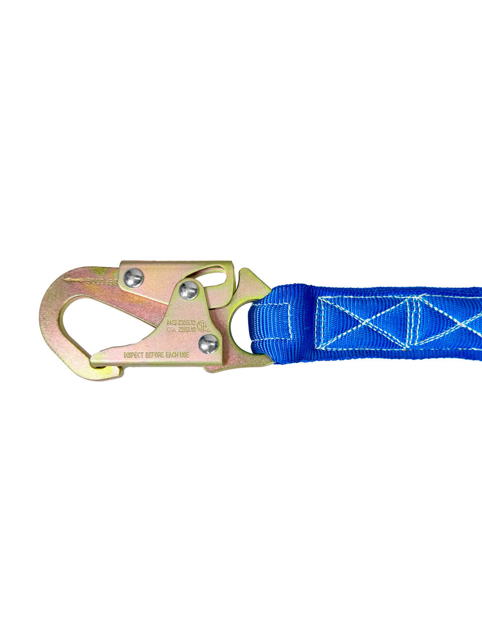 Frontline LIS61S-AM Combat™ American Style Single Leg 6' Snaphook Lanyard with Internal Shock Absorber