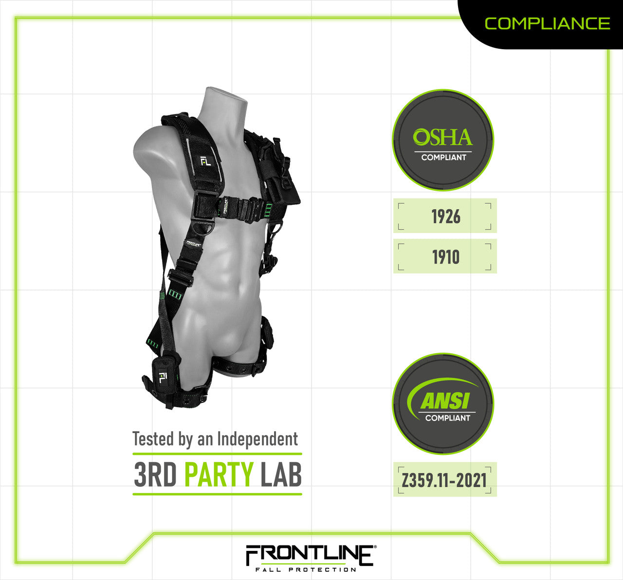 Frontline 250VTB Elite™ Vest Style Harness with Aluminum Hardware and Suspension Trauma Straps
