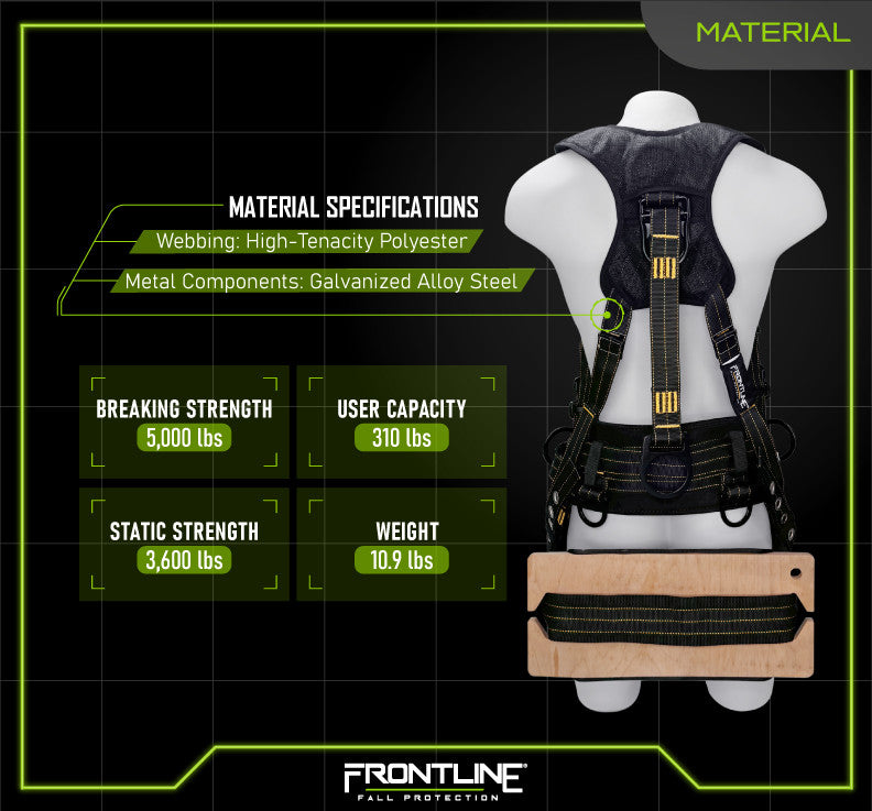 Frontline 150DHTW Derrick 6D with Bosun Belt Full Body Harness