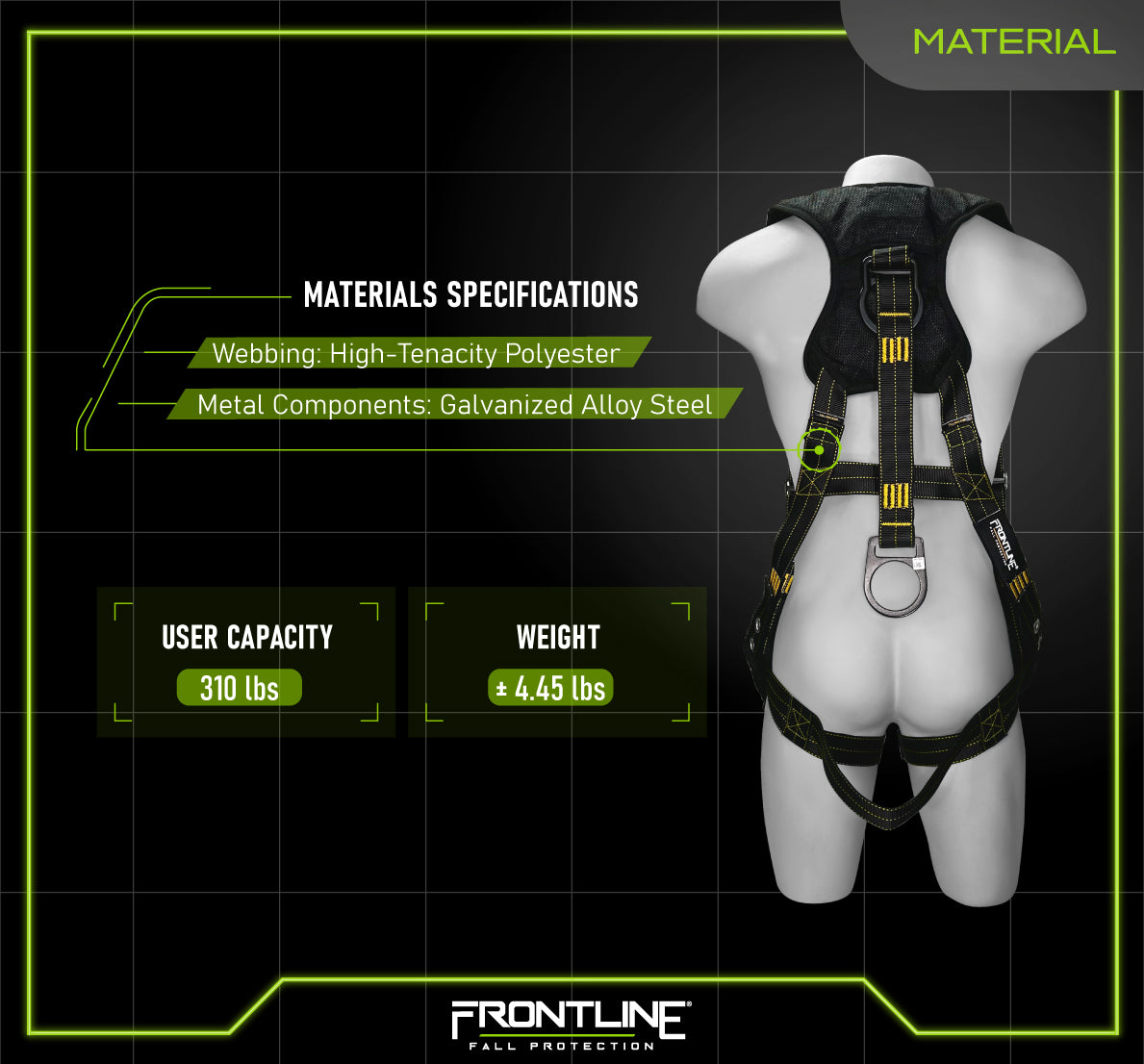 Frontline 150DHVT Derrick Vest Style Harness