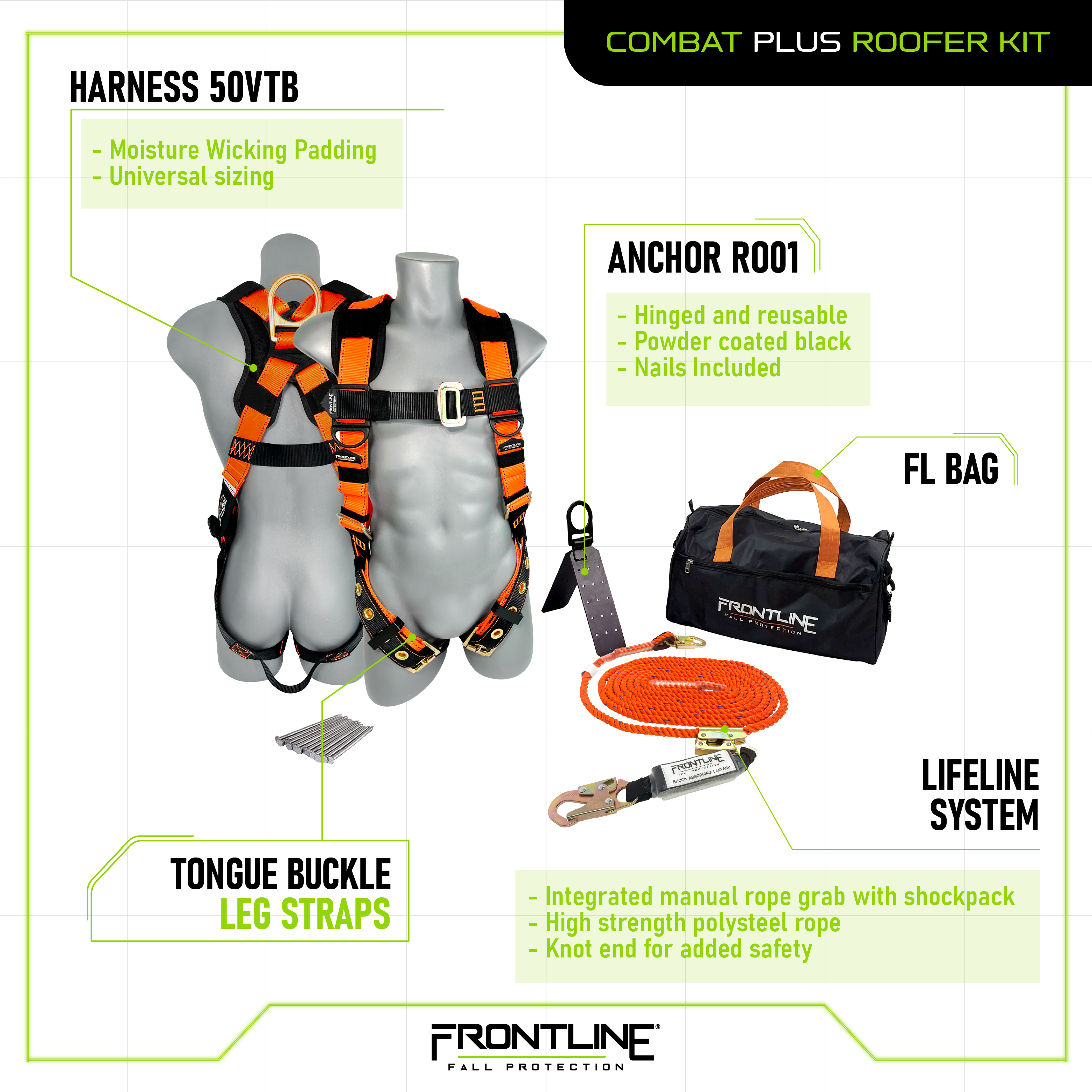 Frontline RK050V50 Combat™ Plus Complete Roofers Kit