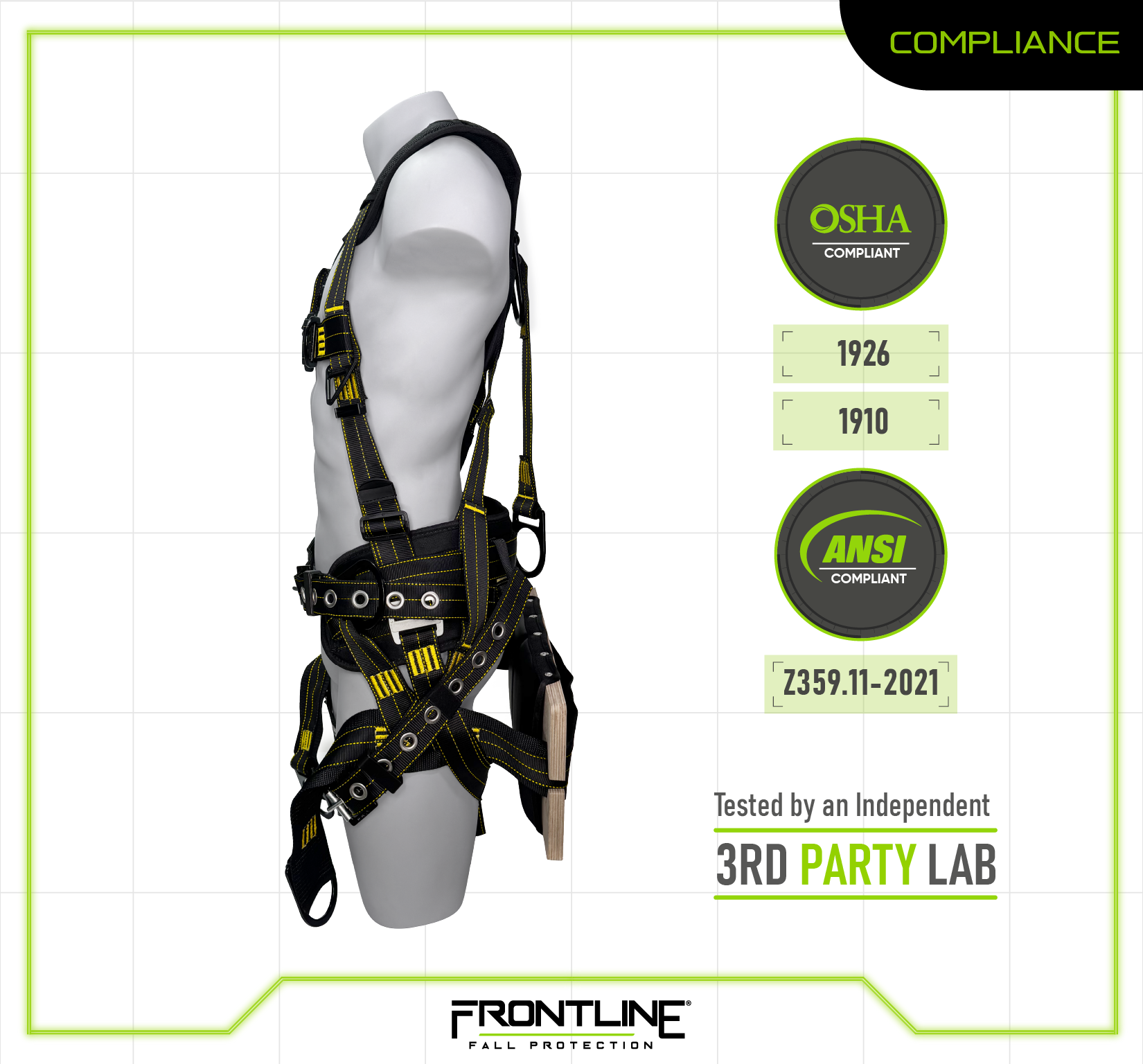 Frontline 150DHTW Derrick 6D with Removable Bosun Chair Full Body Harness