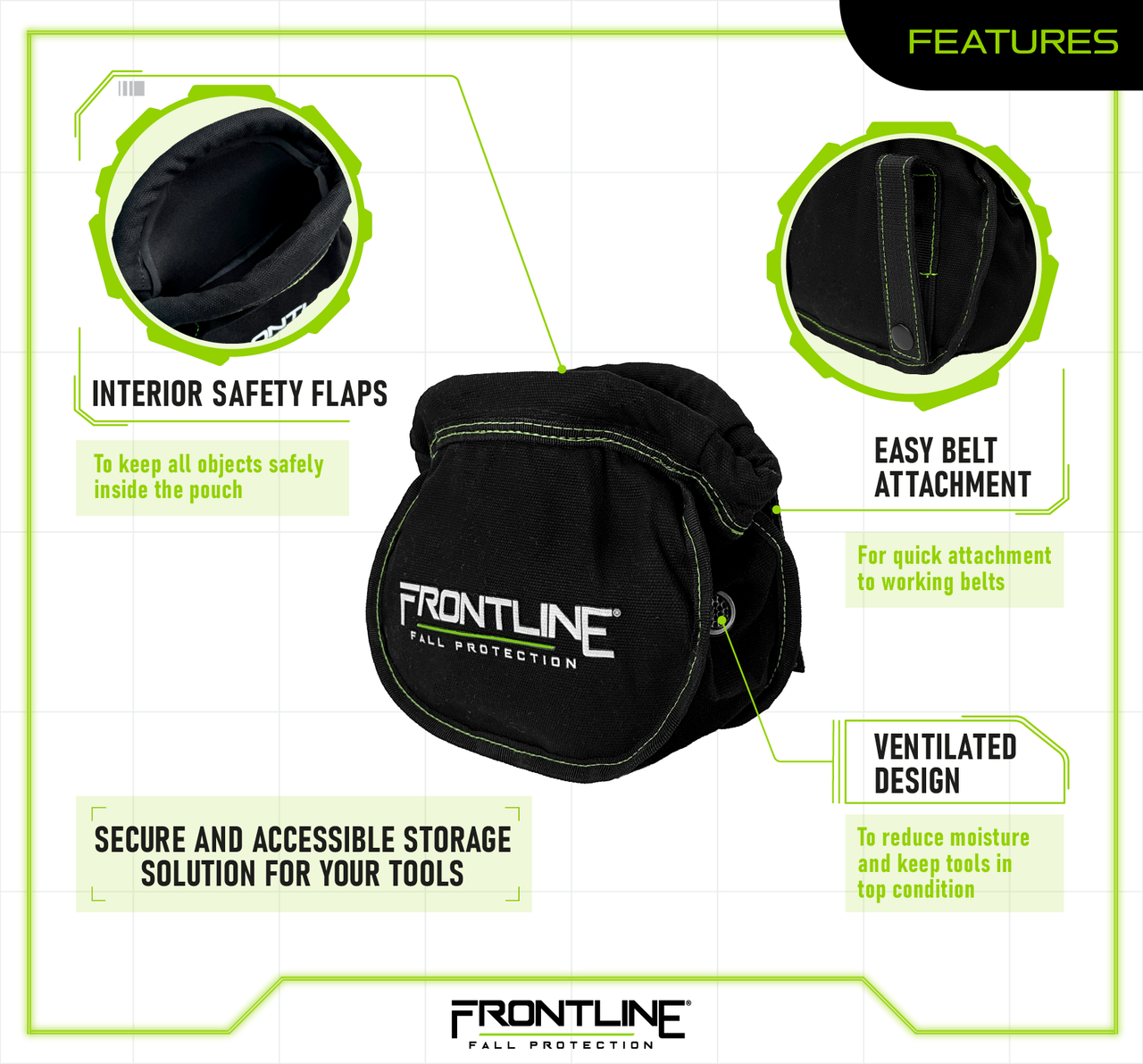 Frontline BP10L ToolGrip™ 10 lbs Tool Pouch (Large)