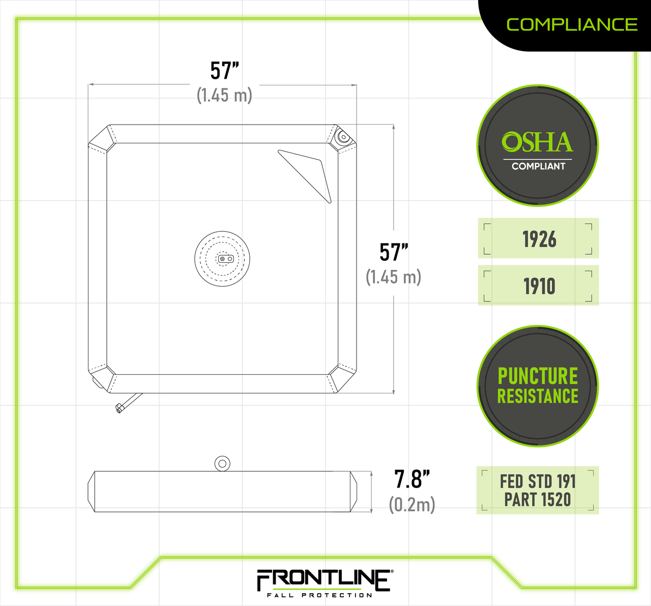 Frontline CW1WB EcoAnchor Counterweight Fall Arrest Anchor System