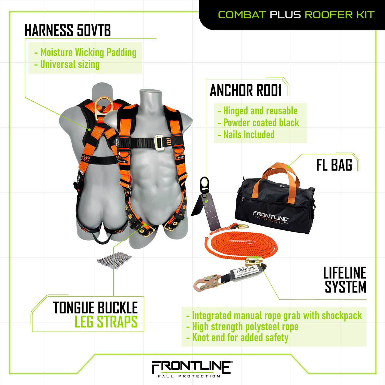 Frontline RK050V50 Combat™ Plus Complete Roofers Kit