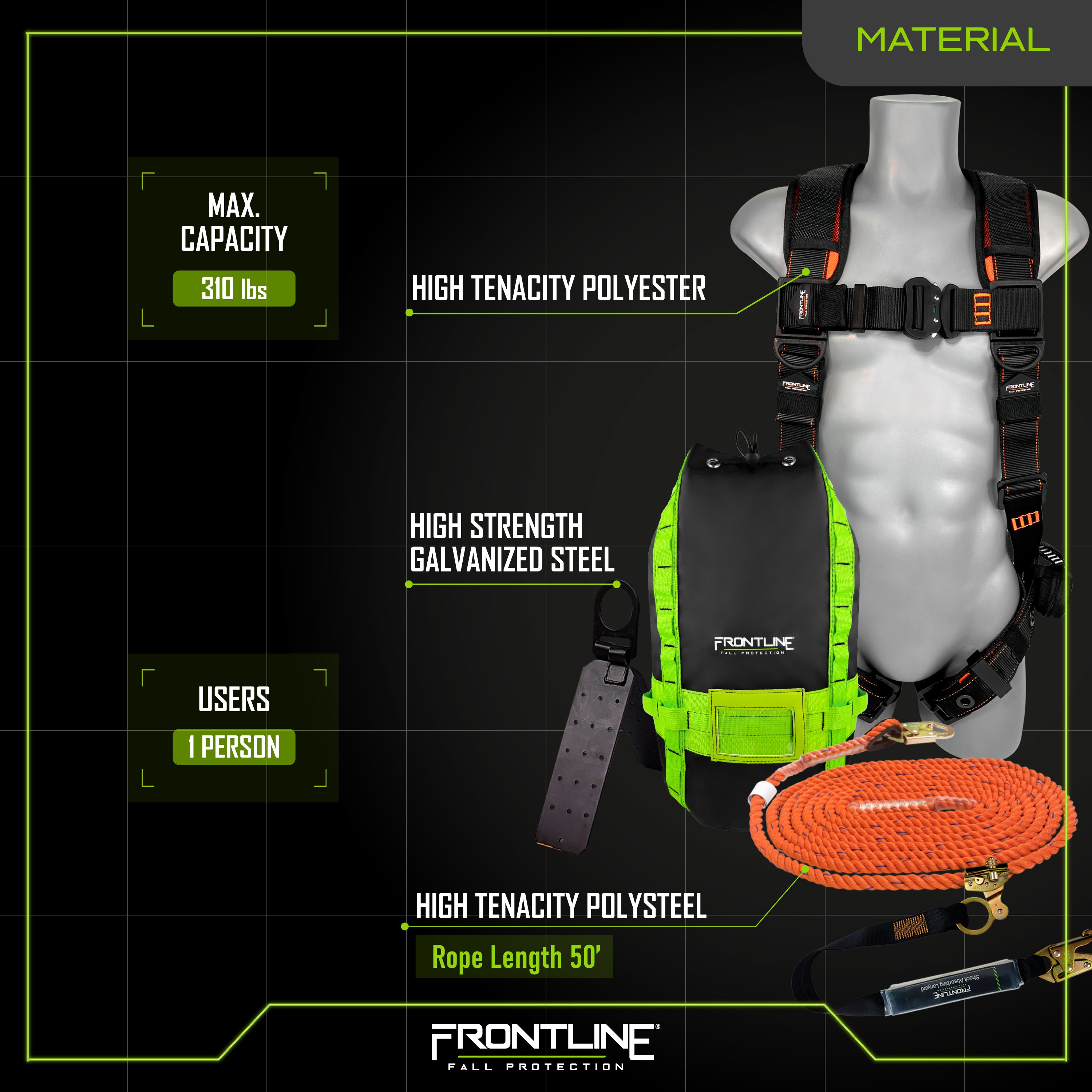 Frontline RK110V50 Combat™ Premium Complete Roofers Kit