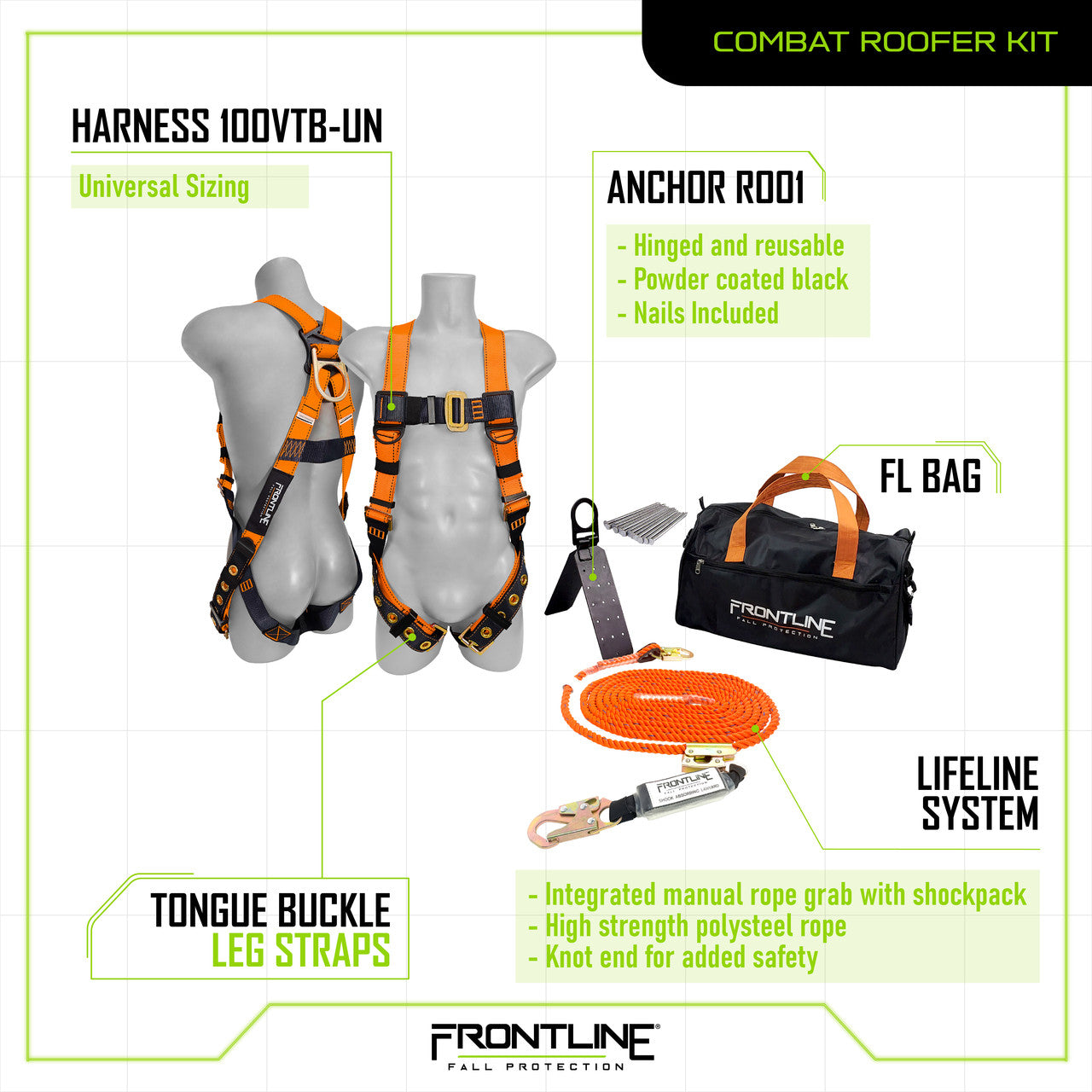 Frontline RK5PTB Combat™ Complete Roofers Kit