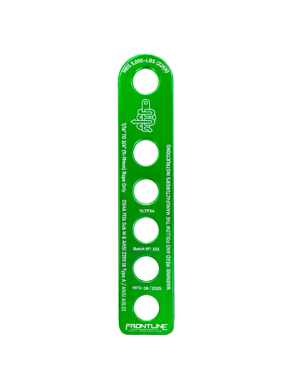 Frontline VLTP34 Rope Termination Plate – Frontline Fall Protection
