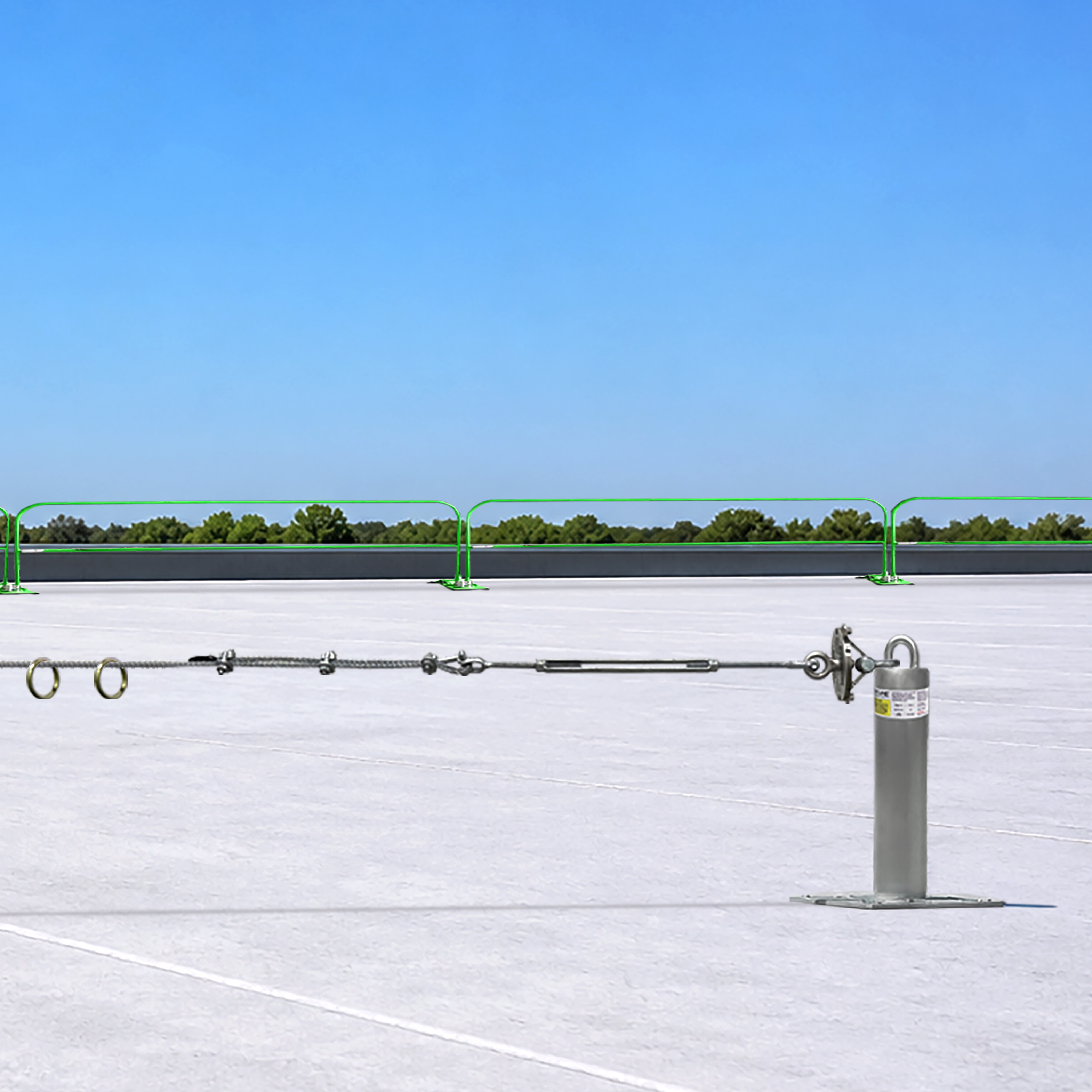Frontline HLC-MPA Two Person Cable Horizontal Lifeline System with Plate Absorber