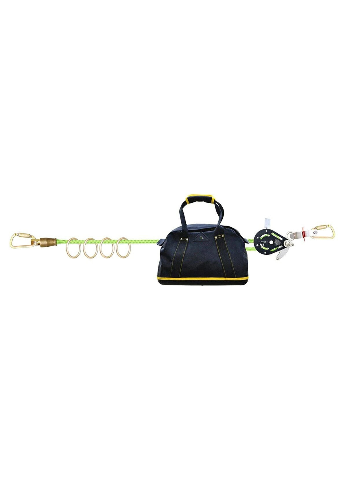 Frontline HLK1004 4-person 100' Adjustable Horizontal Lifeline System with 6' Anchor Straps