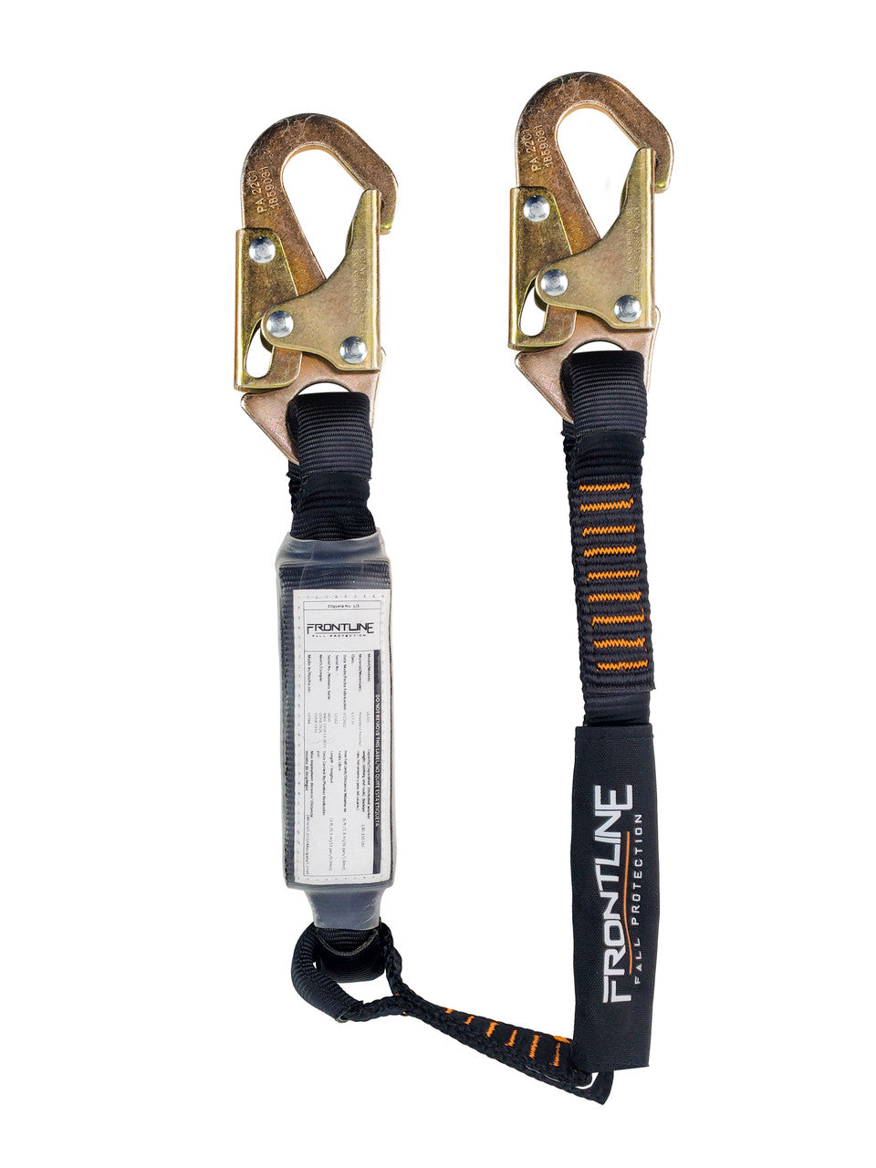 Frontline LIS31S Combat™ 3' Single Leg Snaphook Lanyard with Internal Shock Absorber