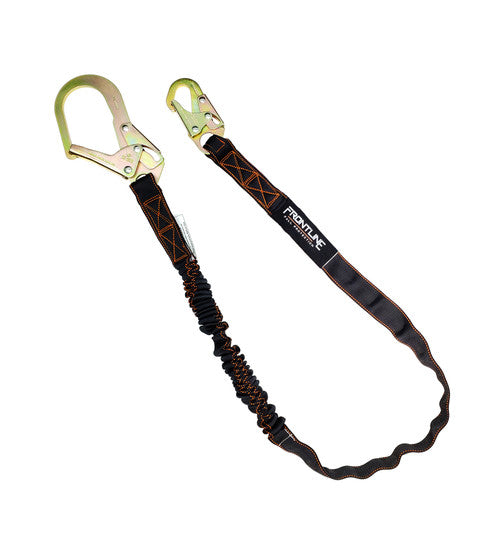 Frontline LIS61R Combat™ 6' Single Leg Rebar Hook End Lanyard with Internal Shock Absorber