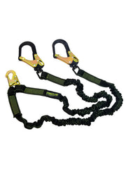 Frontline LIS62RA Elite Lite™ Elastic Twin Leg 6' Aluminum Rebar Hook Lanyard