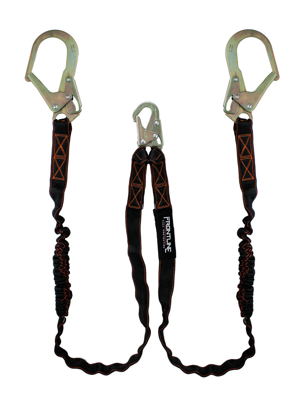 Frontline LIS62R Combat™ Twin Leg 6' Rebar Hook Lanyard with Internal Shock Absorber