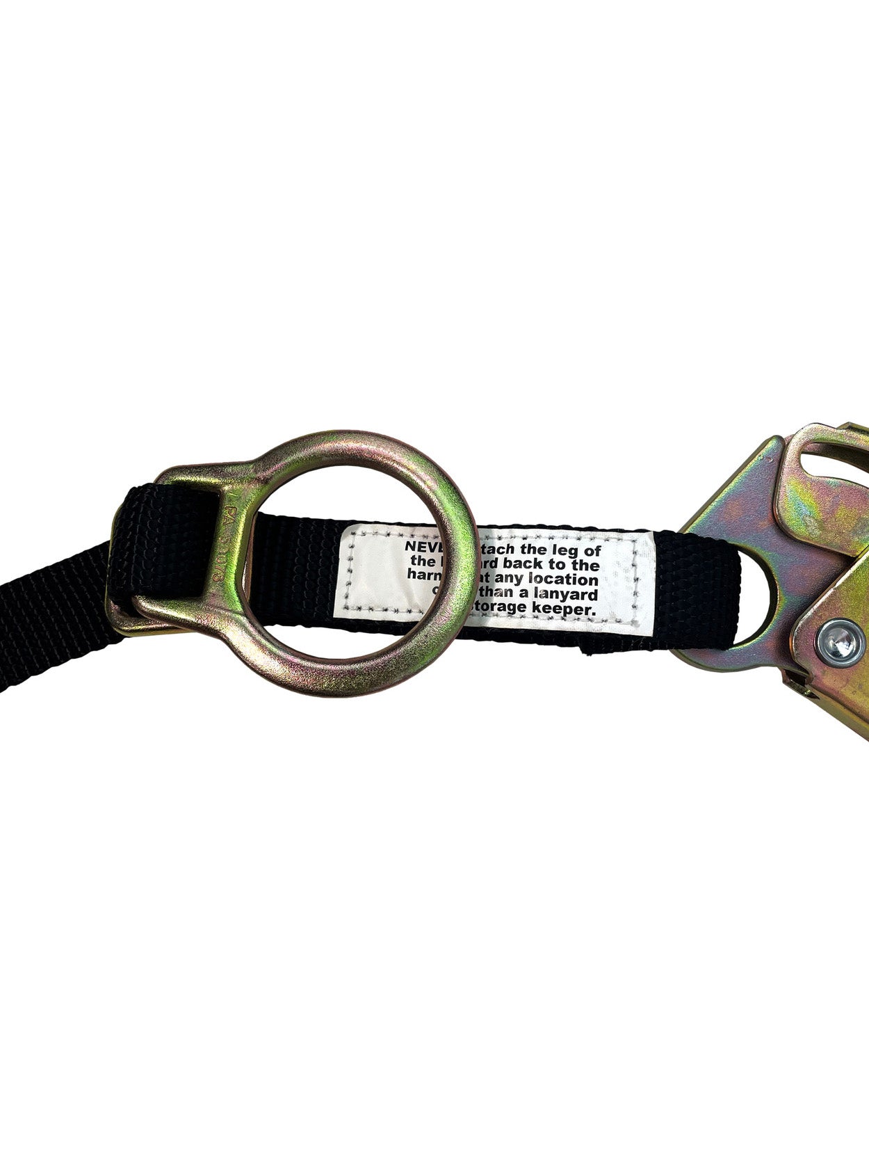 Frontline LPO62RADJ Combat™ 6' Tie-Back Double Leg Shock Absorbing Lanyard with Rebar Hooks