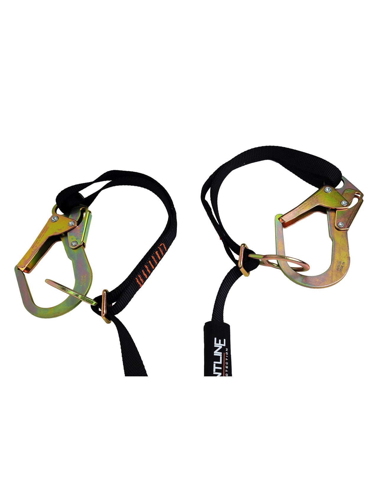 Frontline LPO62RADJ Combat™ 6' Tie-Back Double Leg Shock Absorbing Lanyard with Rebar Hooks