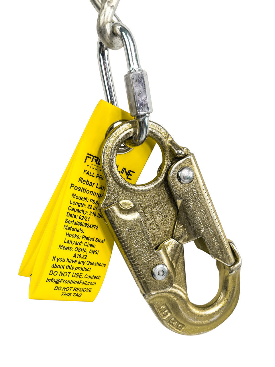 Frontline PSSW2R-US Patriot™ Positioning Chain with Swiveling Hook - Made in USA