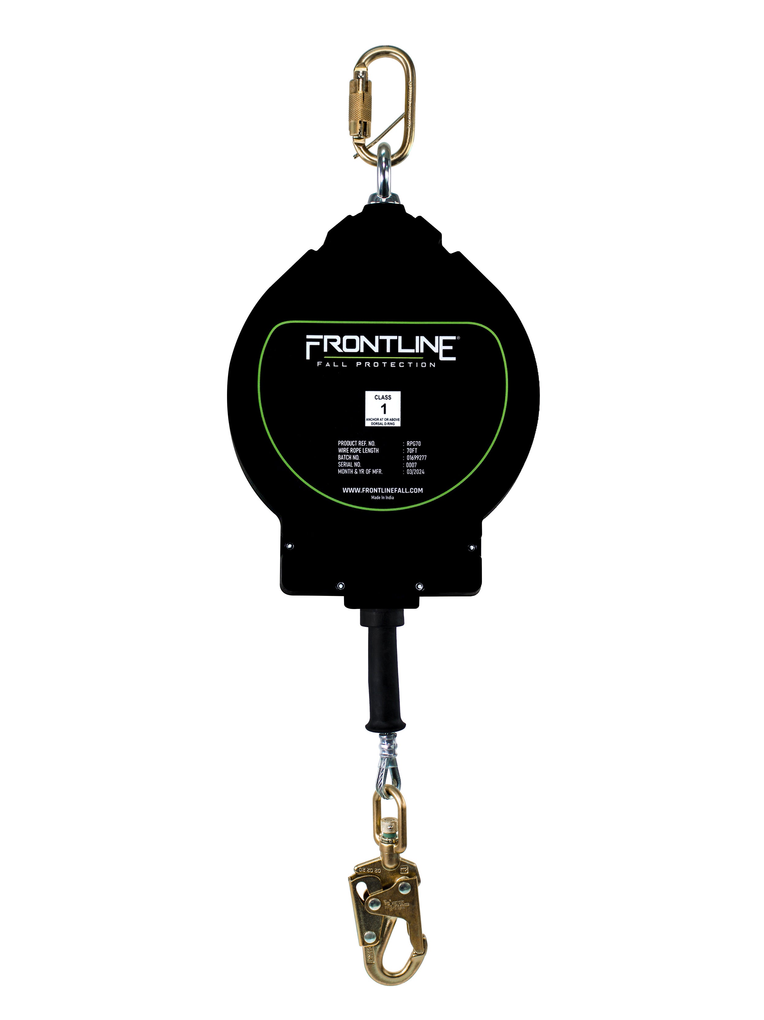 Frontline RPG Cable Single Leg SRL with Steel Snap Hook End
