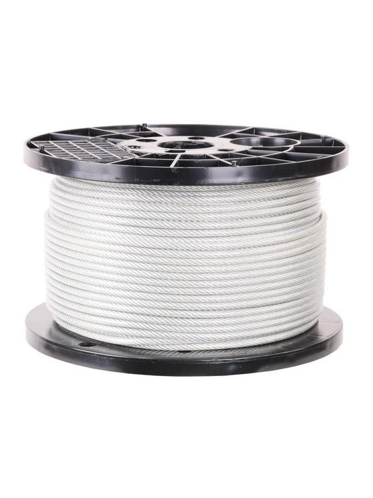 Frontline WLS16-CABLE316 1' Steel Cable with Coating (3/16") for Warning Line System