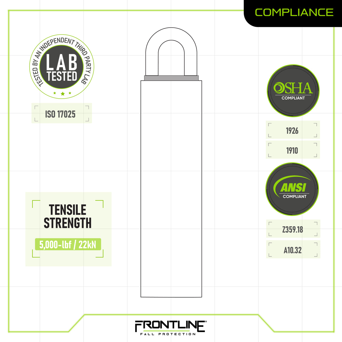 Frontline RW Weld-on Commercial Anchor
