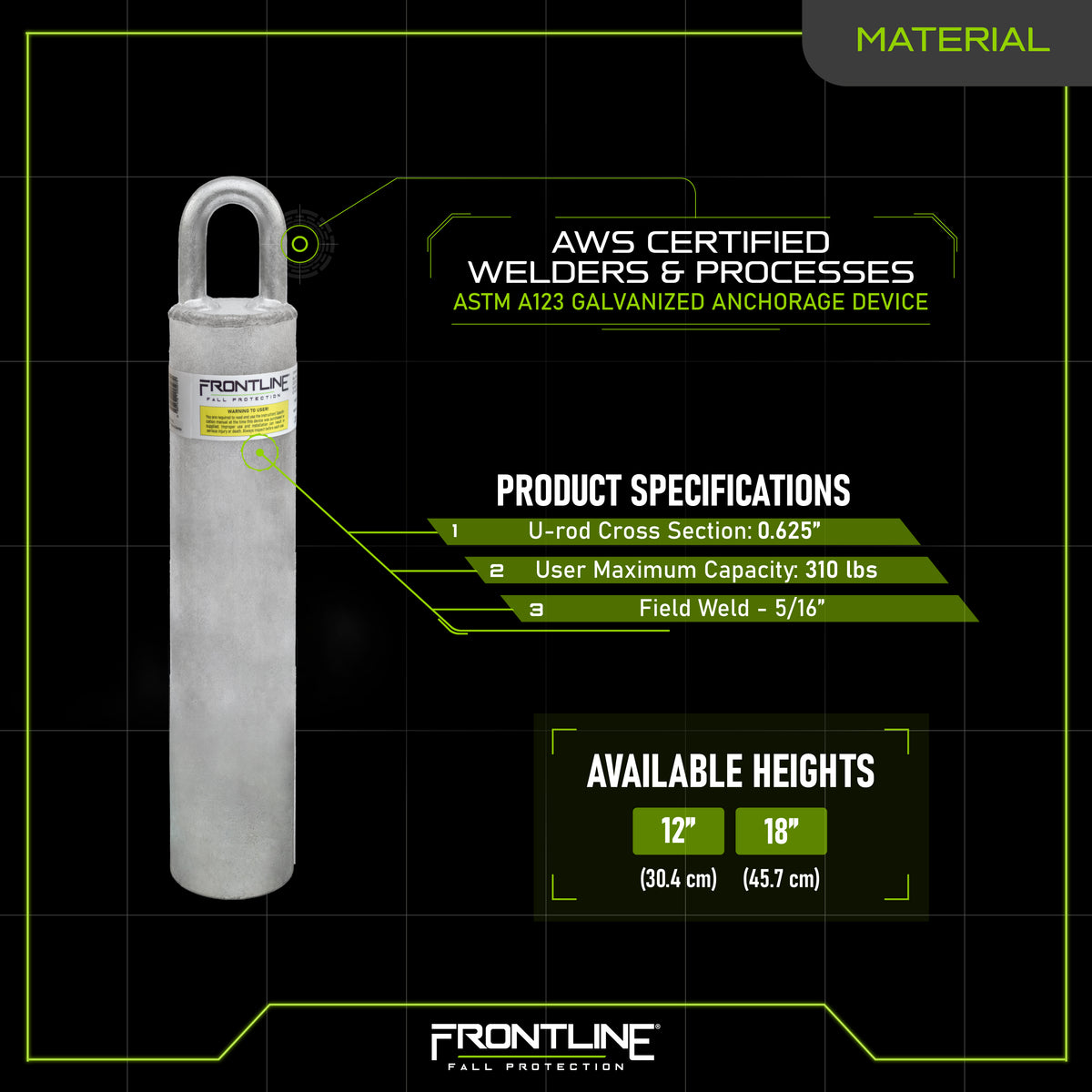 Frontline RW Weld-on Commercial Anchor
