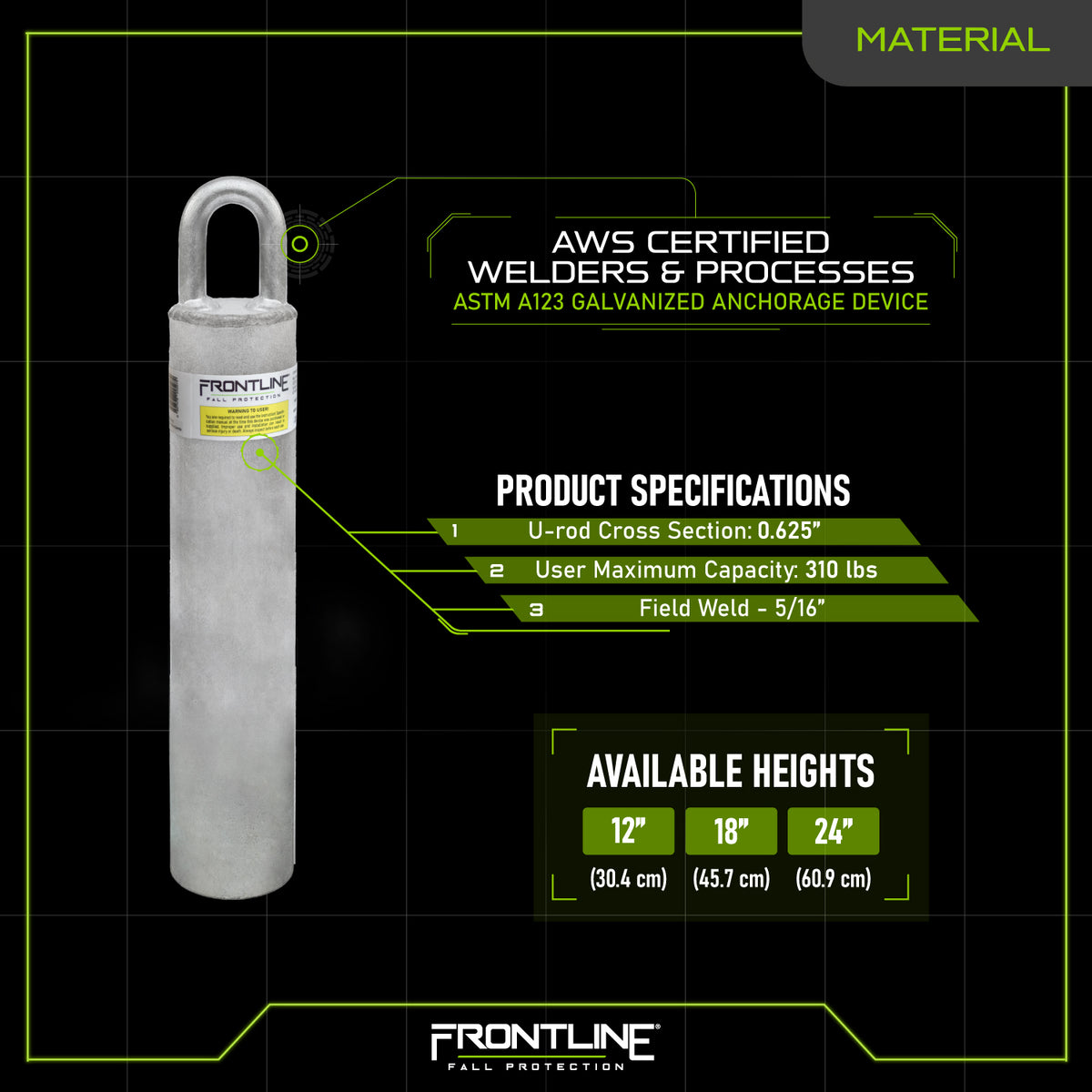 Frontline RW Weld-on Commercial Anchor