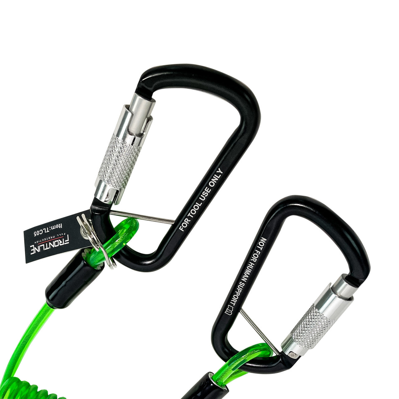 Frontline TLC05 ToolGrip™ Coil Tool Tether 5 lbs with Double Self-locking Aluminum Carabiner