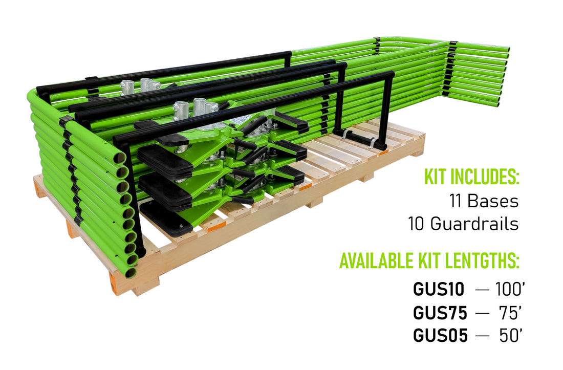 Frontline GUS75 Guardrail System Non-Penetrating Complete 75' Kit ...