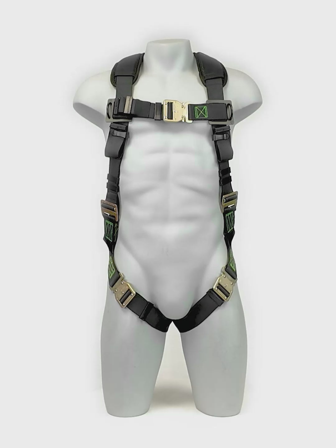 Load video: Frontline 310VQC Patriot™ Vest Style Harness with Airflo™ and Quick Connect Buckles - Made in USA